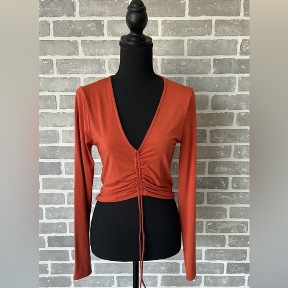 Women’s Citrus Shirred Front Top